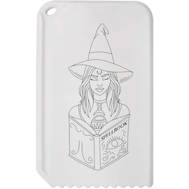 Azeeda 'Witch & Spellbook' Plastic Ice Scraper (IC00045863)