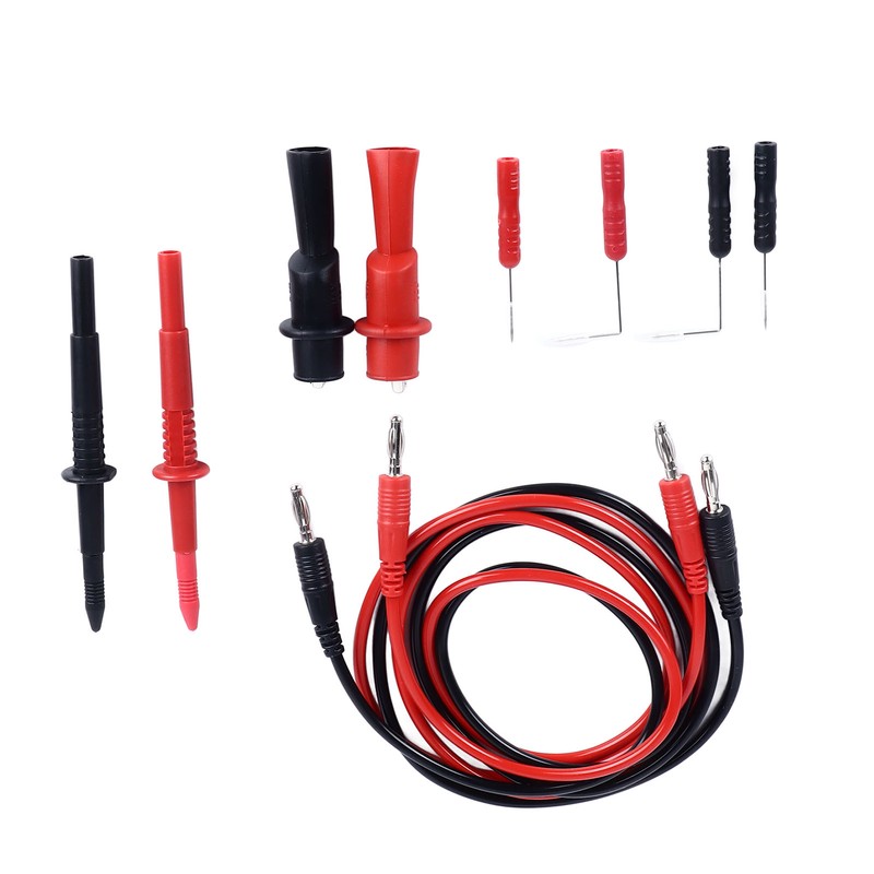 10PCS Set Multimeter Test Leads Kit Universal Black and Red