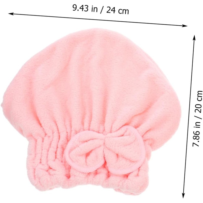 Gorras para Cabello Seco de Coral Fleece para Mujer, 2