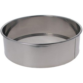 Heyiarbeit Stainless Steel Home Kitchen Round Shaped Flour Sugar Mesh Sifter Strainer Silver Tone£¬Gifts for Christmas