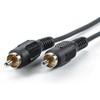 Value RCA Connection Cable Male to Male Simplex black Black