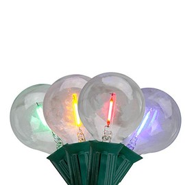 Northlight 10ct Multi Color LED G50 Globe Patio Lights, 10ft Green Wire