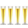 TOPZEA 4 Pack Tall Beer Glass, 13.5oz Bar Cocktail Glasses