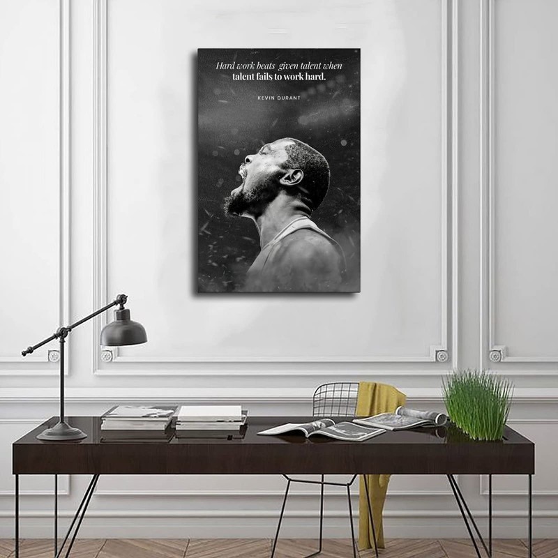 shangyang Kevin Durant Canvas Poster Bedroom Decor Sports gift Unframe:12x18inch(30x45cm)