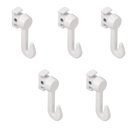 Picture Rail L Hook 15D Hook D (for front mounting) First In, White, 5 Pieces Toso