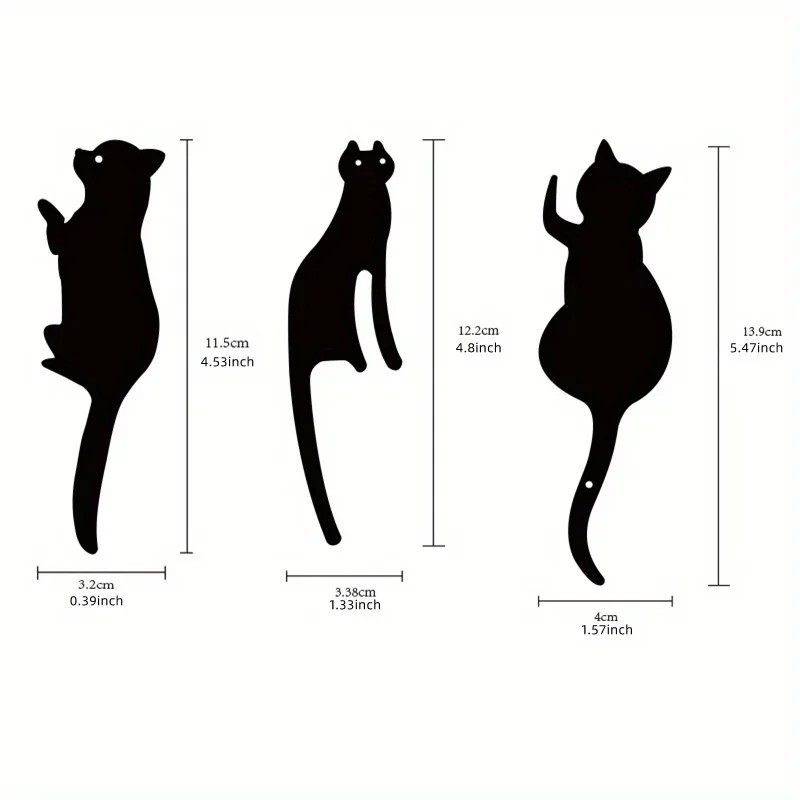 Metal Cat Garden Stakes for Outdoor Decor – Cute Cat