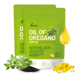 2x Aceite De Orégano Cápsula Blanda 6000mg 300 Cápsulas