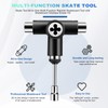 Skate Tool Multi-Function Ratchet Skateboard Tool with Skateboard Griptape Eraser