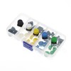 Total 50pcs 25pcs Button 25pcs Cap 12x12x7.3 mm Tact Tactile