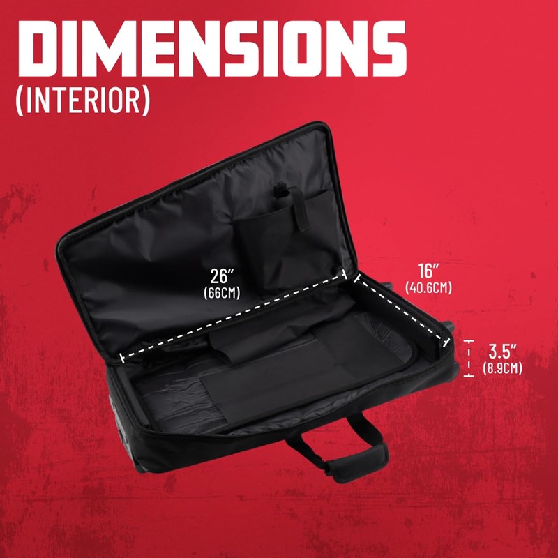 Gator Cases Protechtor Student Series Bell Kit Percussion Rolling Bag,