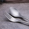 Zerophilo Titanium Cutlery Set, Lightweight Flatware, Modern Design, Dishwasher Safe,