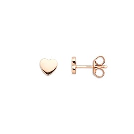 Xenox XS3488RN Love Story Heart Stud Earrings Rose