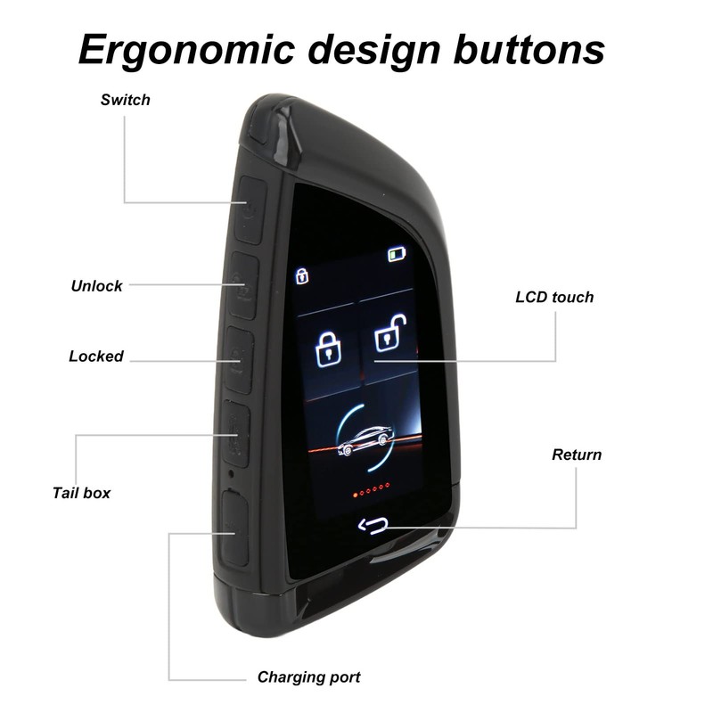 Lcd Screen Key Fob Keyless Entry Zinc Alloy Keyless Entry