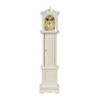 Dolls House White Victorian Grandfather Clock Miniature Hall Furniture1:12 Scale