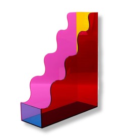 ban.do Cute Acrylic File Holder, Colorful Desk Organizer for Classroom/Office/Mail, Paper/Letter Storage, Colorblock