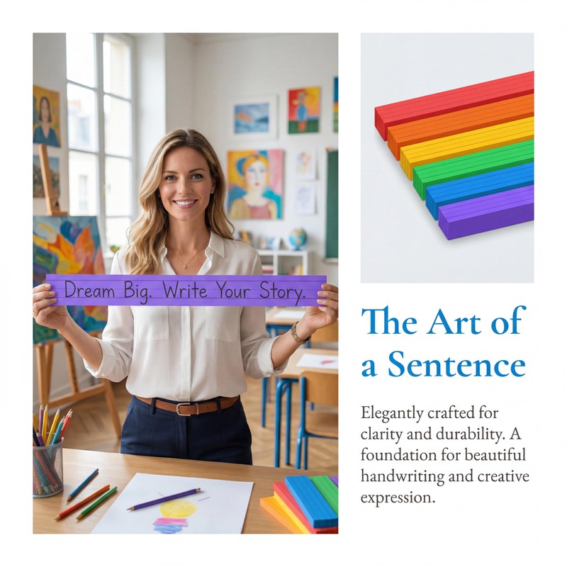 120 Count Colored Sentence Strips Cardstock for Teachers Classroom 3"