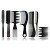 WhaleO 7 Piece Comb Set Styling Comb Men Comb Men's