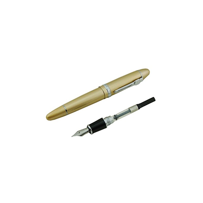 Pluma estilográfica Lanxivi Jinhao 159 Color Champagne de ajuste de