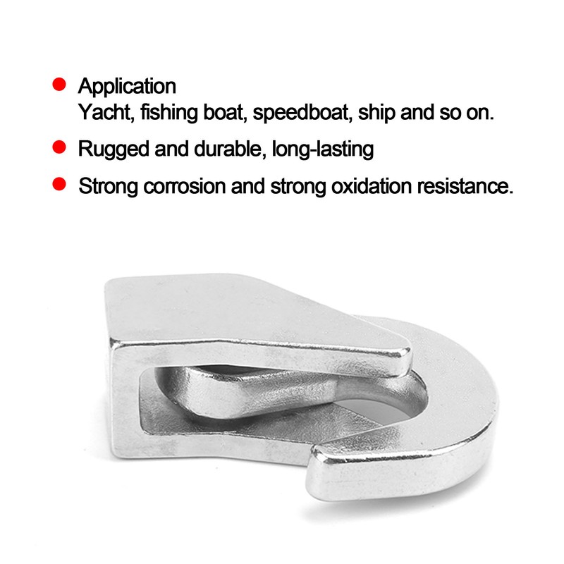 Marine Cargo Hook Stainless Steel Single Hook for Yacht Fishing