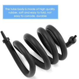 Waziaqoc Bubble Wall Air Diffuser, Aquarium Wall Air Curtain Tube Rubber Bendable Hose for Fish Tank, 90cm/36 Double Head