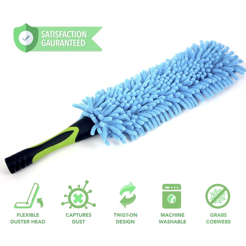 EVERSPROUT Duster 3-Pack | Hand-Packaged Cobweb Duster, Microfiber Feather Duster,