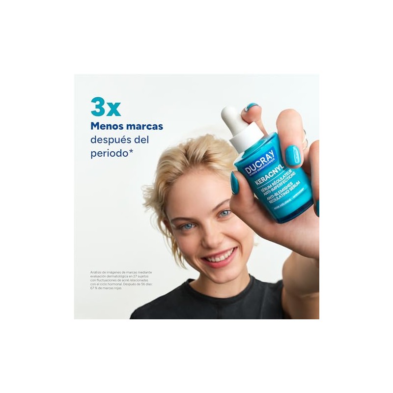 Ducray Keracnyl Serum Facial Anti-imperfecciones Piel Grasa y Acneica, 30ml
