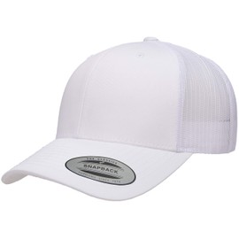 Yupoong YP Classics Retro Trucker Cap, White, OSFA