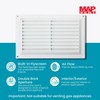 Map Plastic Louvre Air Vent with Flyscreen 9" x 6"