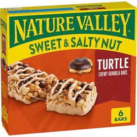 Nature Valley Granola Bars, Sweet and Salty Nut, Turtle, Chewy, 6 Ct, 7.2 oz