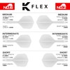 TARGET Darts K-Flex Integrated Dart Flights and Shafts, Intermediate Stem