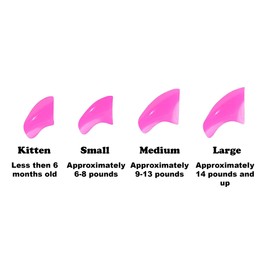 Purrdy Paws Soft Nail Caps for Cat Claws Lipstick Pink Medium