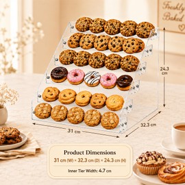 YESGIRL 6-Tier Acrylic Cookie Display Stand