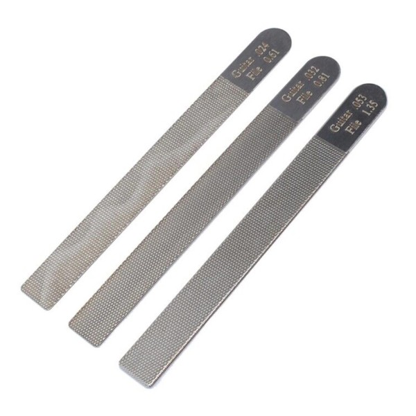 Unbranded 3Pcs Steel Guitar Nut Files Fret Crowning Slot Filing