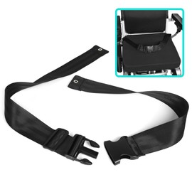Cinturón de seguridad Ajustable de 2 Puntos para Silla de ruedas, cinturón de seguridad anticaídas para Personas mayores y tamaño Grande, fácil de instalar Fit 34-45 Inch