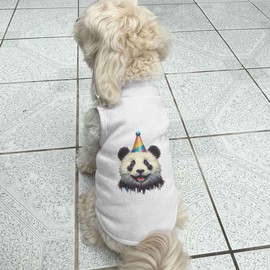 'Happy Party Panda' Pet Dog/Cat T-Shirt (PT00135146)