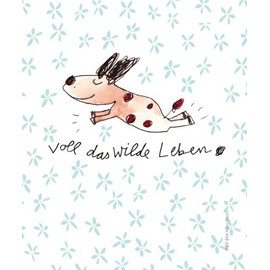 Glasses Cleaning Cloth "Voll das wilde Leben" [German Language