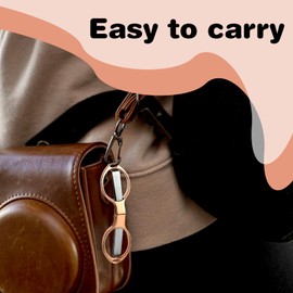 JIEYAO Pack of 2 Folding Scissors, Mini Scissors, Portable Foldable Scissors, Stainless Steel Telescopic Craft Scissors with Keyring Hole, Travel Scissors, Safety Scissors for Adults, Children, Paper