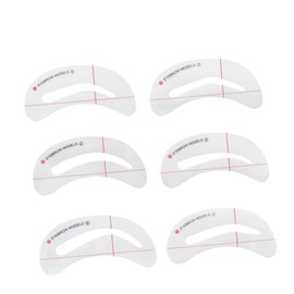 minkissy 6pcs Eyebrow Grooming Kit Cosmetology Kit Eyebrow Template with Strap Eyebrow Grooming Stencil Kit Eyebrow Stencil Kit Eye Brow Stencil Eyebrow Trimming White The Lazy