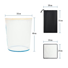 Hyindoor Bubble Mesh Bags 5 Gallon 5 Hash Bag Ice Bubble Bag Essence Extractor Kit Come with Pressing Screen and Storage Bag