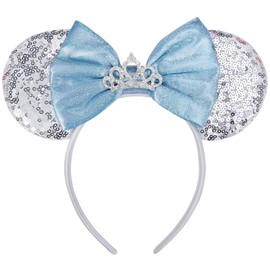 Mouse Ears Headband Cute Bow Headbands for Women Girls Mouse Ears Costume Accessories Decoration Party Hair Hoop (15, one size)