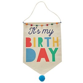 Mud Pie Boy Birthday Canvas Banner