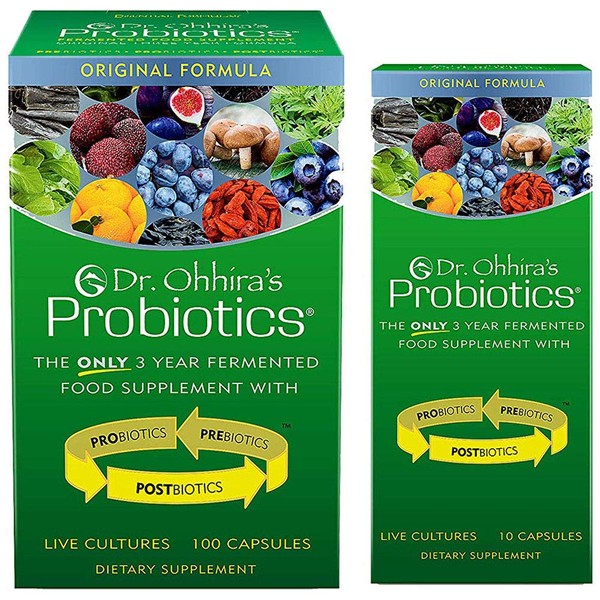 Dr. Ohhira's Probiotics, Daily, Original Formula, 100 Caps with Bonus 10 Capsule Travel Pack, No Refrigeration, Non-GMO