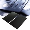 Metal Business Card Brass Matte Black Blank DIY Metal Credit