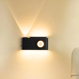 Cameras Human Sensor Wall Light - Magnetic Stair Lights, Rechargeable Wall Sconces with 4000mAh Battery, LED Wall Lamp for Hallway, Bathroom, Bedroom, Easy Install & Energy Saving