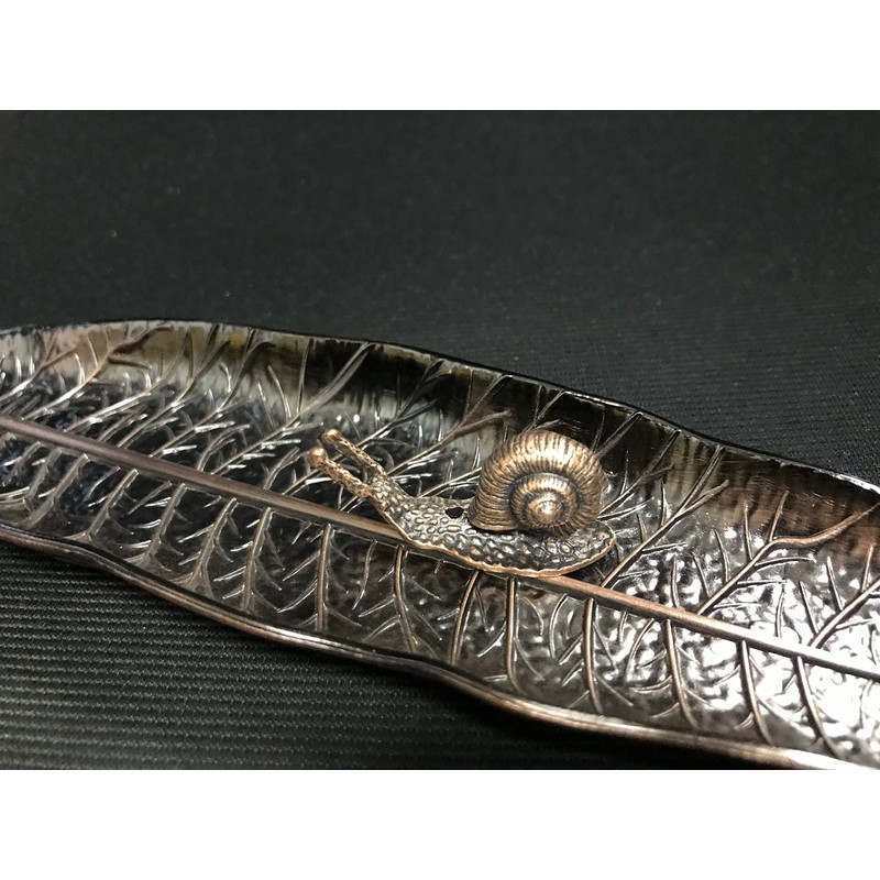 Incense Holder Set, Leaf and Snail Incense Burner, Incense Ash