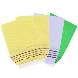 Pack of 2 Exfoliating Gloves, Korean Body Exfoliating Mitt Colourful Reusable Size Bath Wash Cloth, Asian Exfoliating Washcloth for Deep Clean Dead Dry Skin Cells