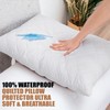 LSC Waterproof Pillow Protectors 2 Pack Quilted Ultra Soft Anti