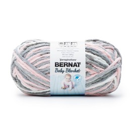 Bernat Baby Blanket 300g Baby Grays Yarn - 1 Pack of 300g/10.5oz - Polyester - 7 Super Bulky - Knitting/Crochet
