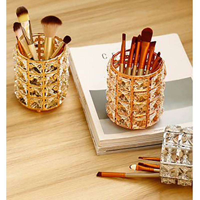 umely Crystal Accessory Case, Makeup Brush Case, Storage, Interior, Stylish,