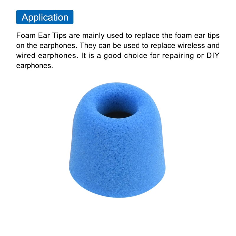 MECCANIXITY Replacement Foam Ear Tips Earbuds Bud 5.1-6mm Middle Size